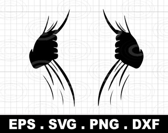 Ripped Shirt Hero Hands SVG, Fist Bump Graphic (Digital Download)