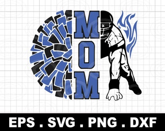 Football Mom SVG, Cheer Mom PNG, Game Day Shirt Design (Digital Download)