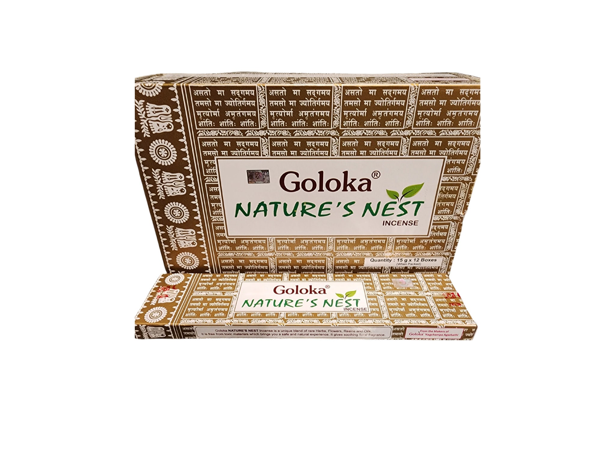 thumbnail image 2 of Goloka Divine Incense Sticks – Natural, Solid Scent – 12 Packs Of 15gms Each (Total 180gms) – Made In India 2 of 4