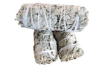3 pack 4 inch White Sage Smudge Stick