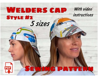 Welders Cap Sewing Pattern and Video Instructions