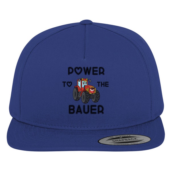 Power to the Bauer. T-Shirts, Hoodies, Sweatshirts und Caps mit rotem Traktor - Premium Snapback