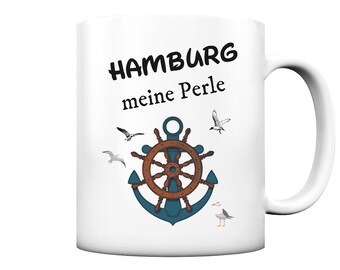 Hamburg meine Perle - Tasse matt 330ml