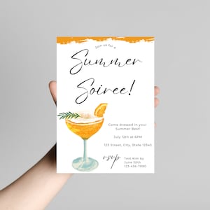 Sommer-Soiree Party-Einladung, Zitronen, Orangen, Sommerspaß, Soiree, Sommerparty