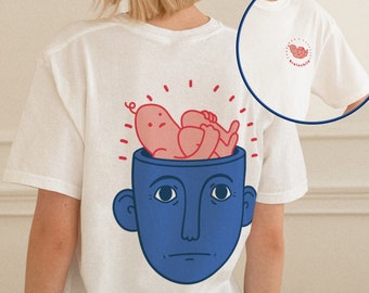 Brainchild, Graphic tee, Unisex retro vibe short sleeve t-shirt, casual t-shirt, Quirky tee, Unique design shirt, Comfort Colors