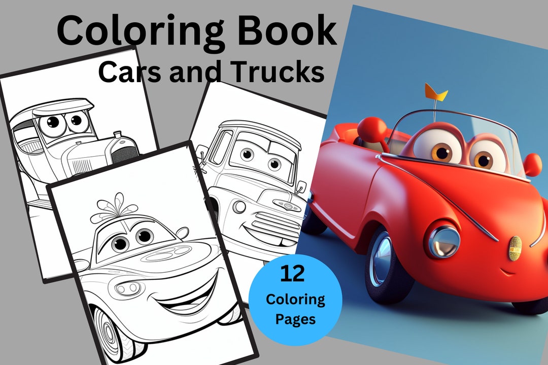 Cars and Trucks Coloring Pages Coloring Pages Coloring Book Printable ...