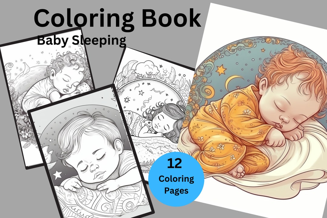 Baby Sleeping Coloring Pages Coloring Pages Coloring Book Printable