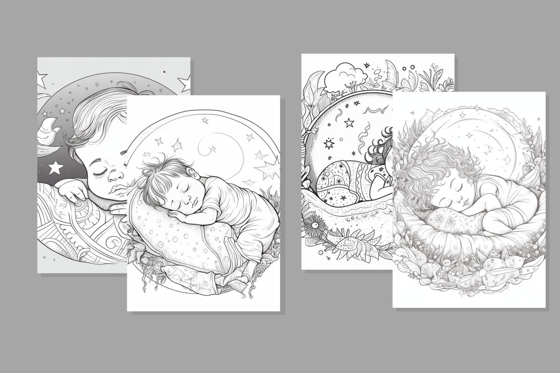 Baby Sleeping Coloring Pages Coloring Pages Coloring Book Printable