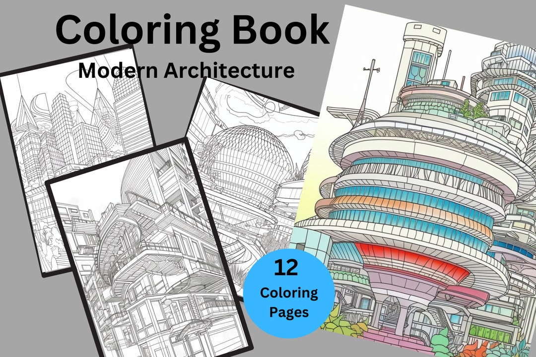 Modern Architecture Coloring Pages Coloring Pages Coloring Book ...