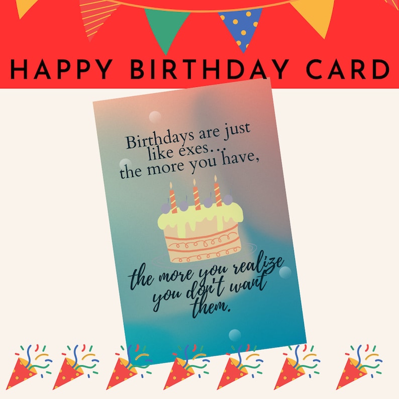 Funny Birthday Card Happy Birthday - Il 794xN.4861135413 S2mk