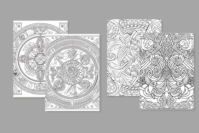 Nordic Runes and Designs Coloring Pages Coloring Pages Coloring Book ...