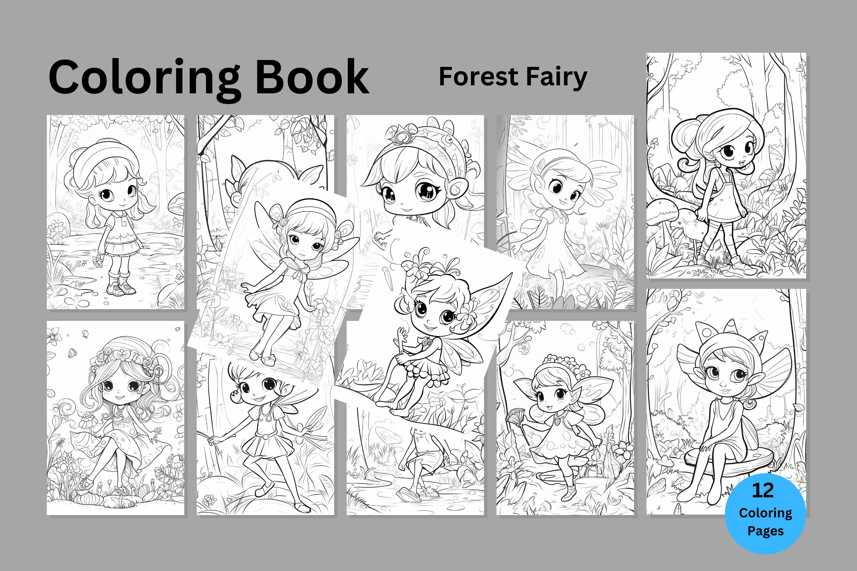 Forest Fairy Coloring Pages Coloring Pages Coloring Book Printable ...