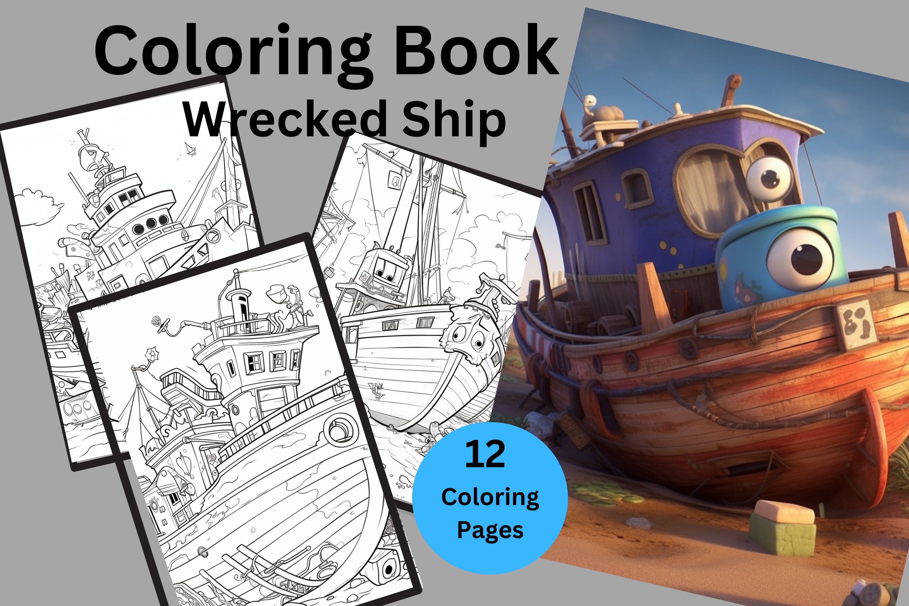Wrecked Ships Coloring Pages Coloring Pages Coloring Book Printable