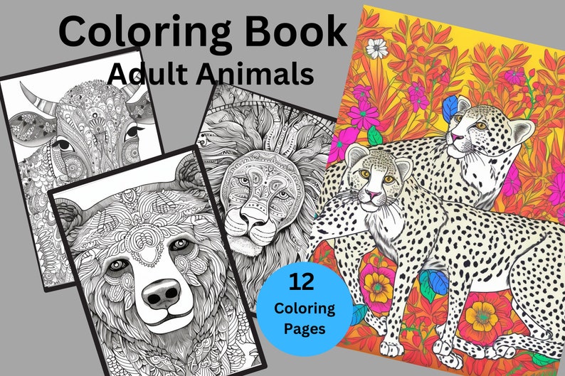 Adult Animal Coloring Pages Coloring Pages Coloring Book Printable ...
