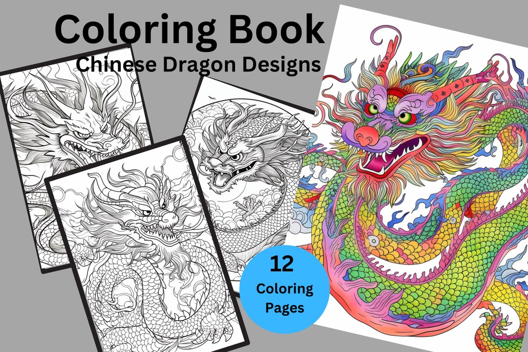 Chinese Dragon Designs Coloring Pages Coloring Pages Coloring Book ...