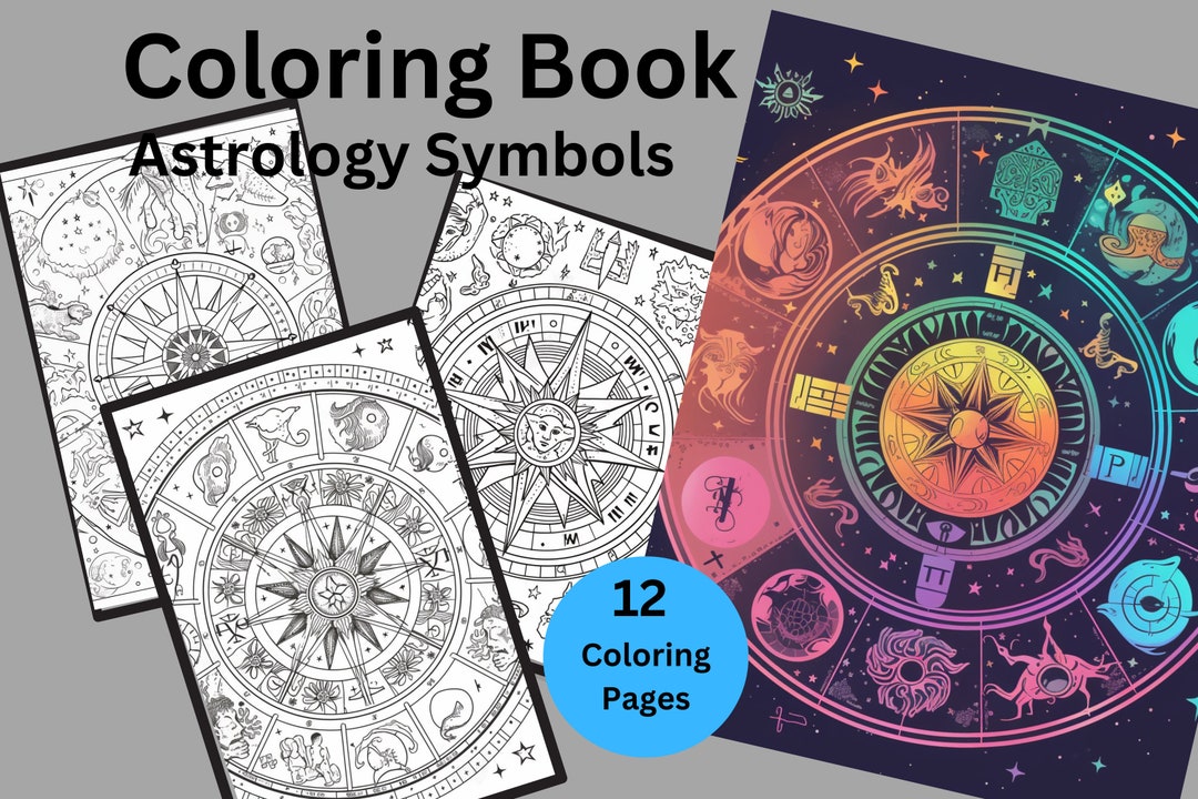 Astrology Symbols Coloring Pages Coloring Pages Coloring Book Printable ...