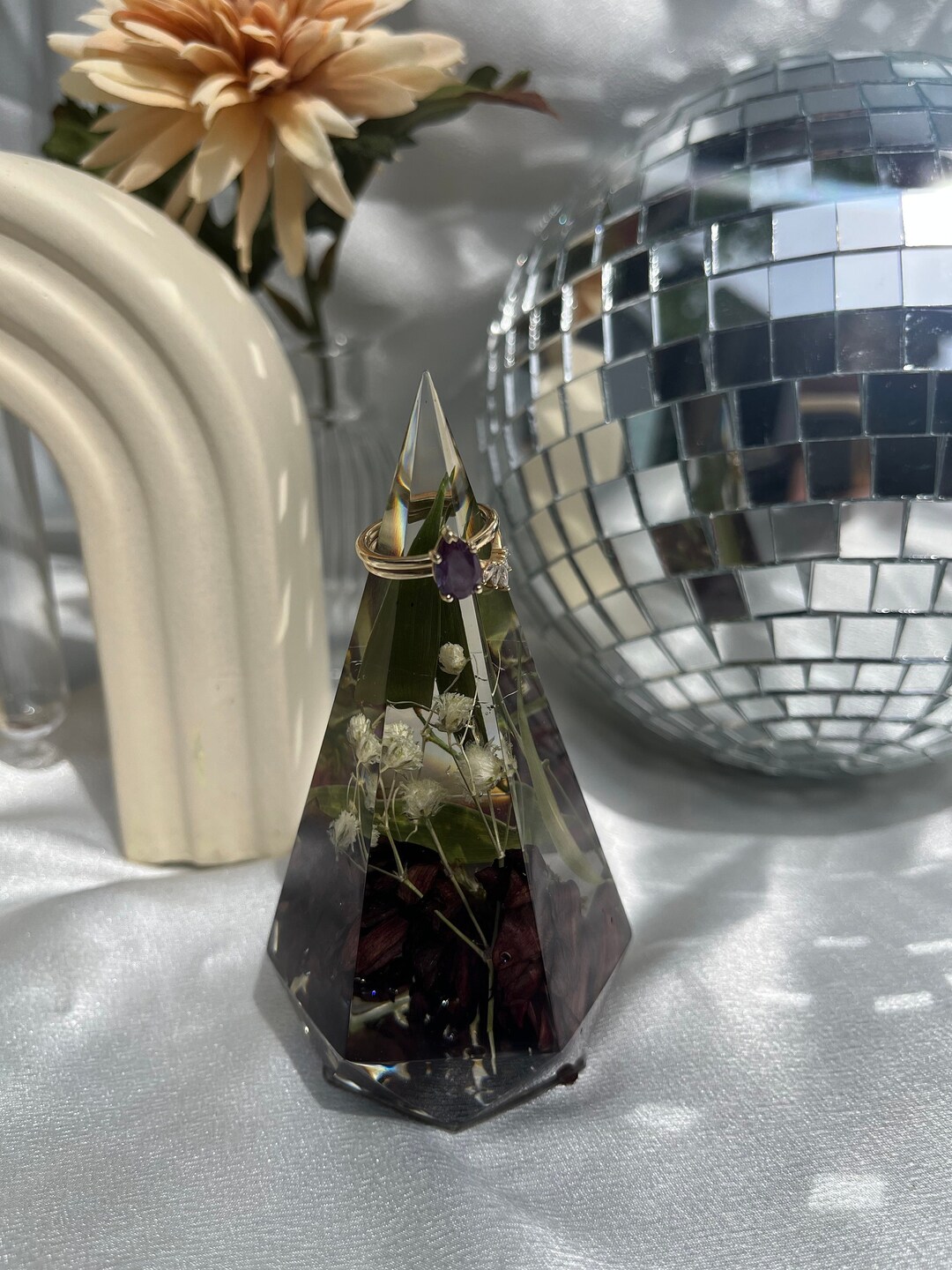 Dark Purple Large Ring Holder Etsy