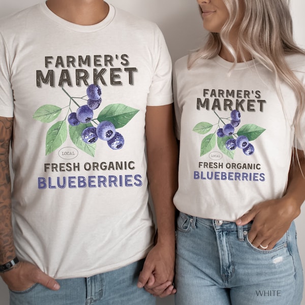 Bauernmarkt Vintage Blaubeere T Shirt Sonnenschein Blaubeere Obst Shirt Geschenk für Farmer Passende Shirts Feinschmecker Geschenk Cottagecore Outfit