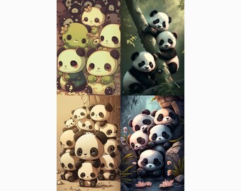 Anime Animals - 6 images included - multiple sizes
