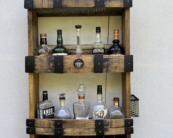 Bourbon Whiskey Stave Wall Bar