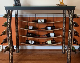 Wine Barrel Stave Bar (18 bottles)