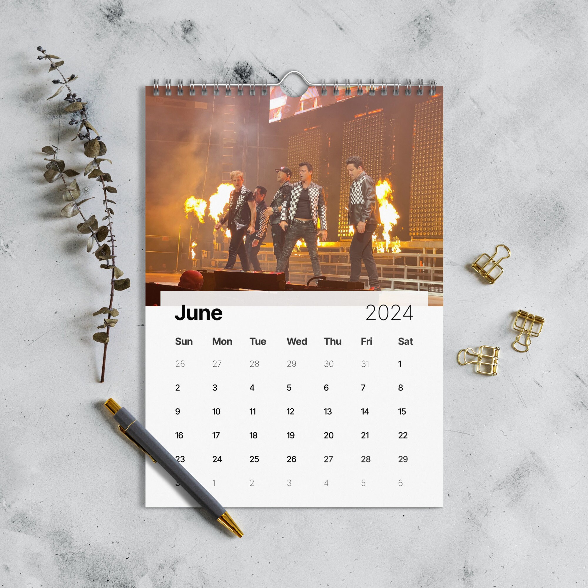 NKOTB Original Photos Wall Calendar 2024 Etsy