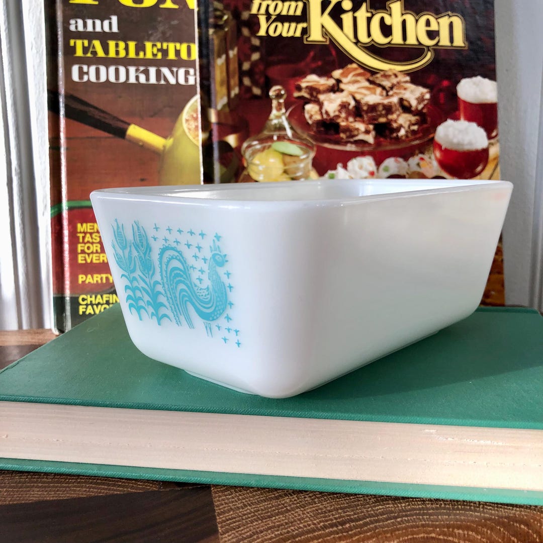 Vintage Pyrex, Turquoise Rooster, Butterprint Pyrex, Refrigerator ...