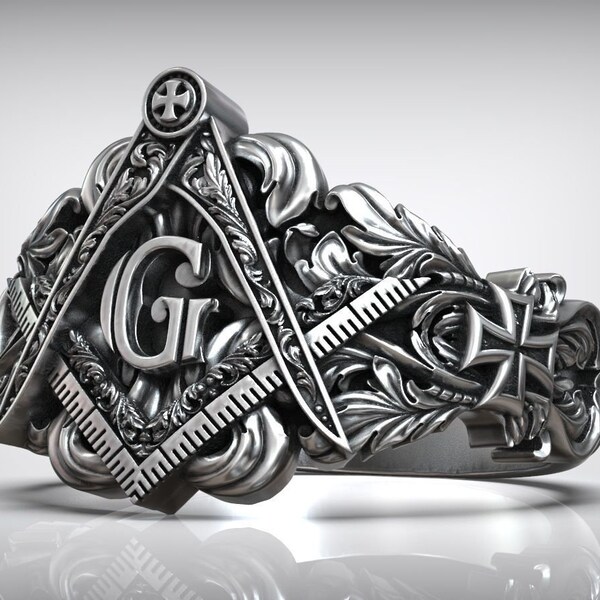 Masonic Ring - Etsy