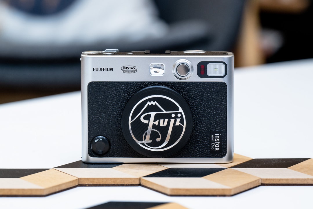 Fujifilm Instax Mini Evo Lens Cap With Vintage Fuji Logo by Fotofoundry