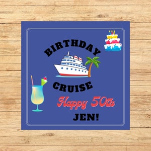 Personalized Cruise Door Magnets, Cruise Door Decorations, Birthday Cruise Door Magnet, Custom Cruise Door Magnet, Cruise Ship Decoration