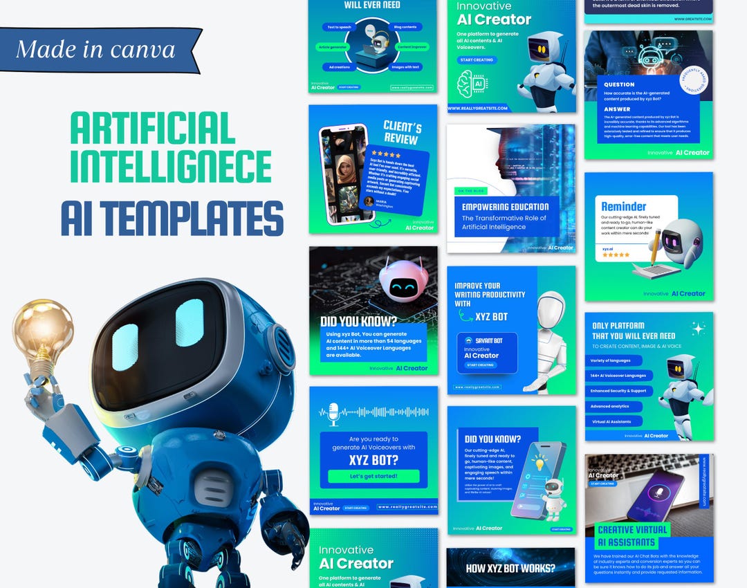Ai System Card Template Example AI Artificial Intelligence Software Templates| Chatbot Templates ...