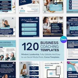 Business mentoring investment financial leadership Mindset Coaching Instagram and Facebook social media minimalistic posts templates