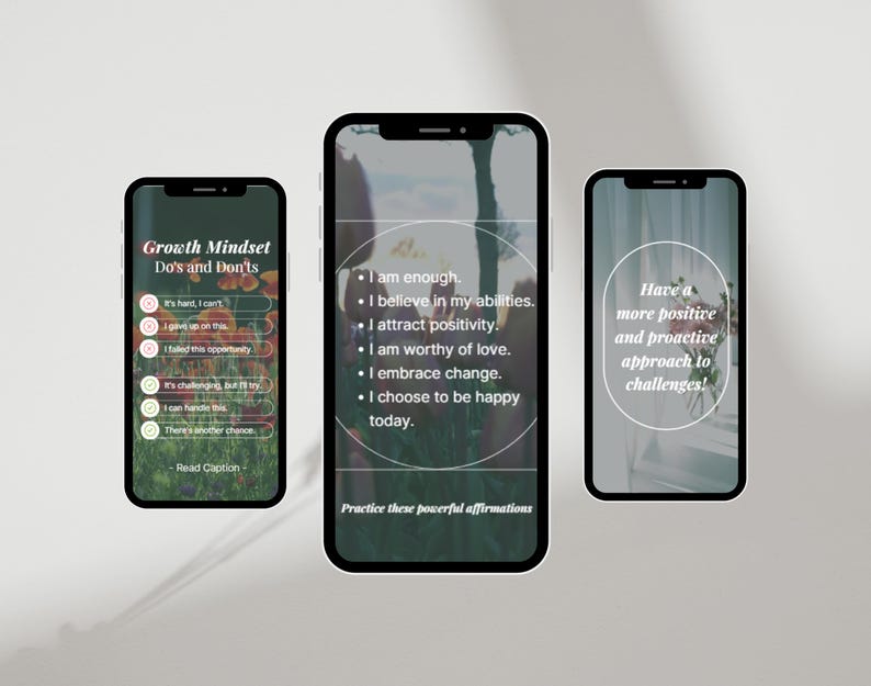 Mindset Coach Instagram Reels social media posts, Life Coach Template, Growth mindset reels, Mental Health Coach, Spiritual Women Reel