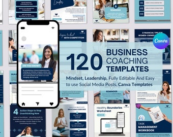 Business mentoring investment financial leadership Mindset Coaching Instagram and Facebook social media minimalistic posts templates
