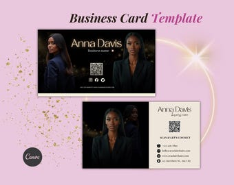 Salon Business Cards, Beauty & skincare business, Lash Tech, Waxing, Hair Stylist, Esthetician, Nail Salon Customizable Canva Card templates