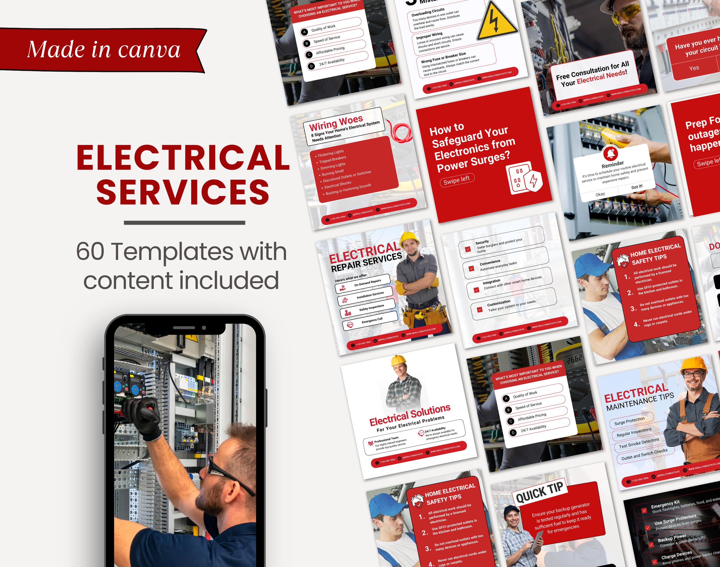 Electrical Electrician Power Supply Light Wiring Technician Expert ...