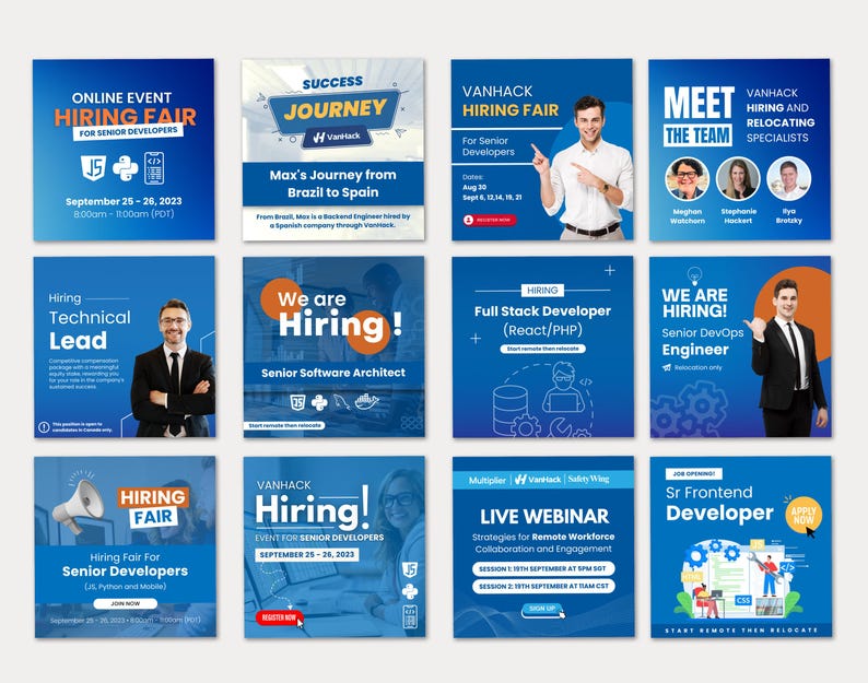 Recruiter Posts Job Hiring Hunting Employing Vacancy Recruitment Hiring Fair Job Offer ...