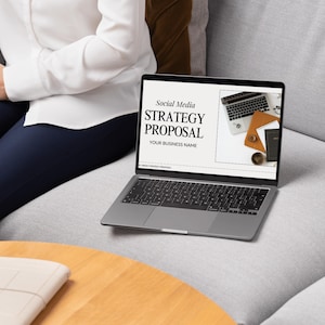 Social Media Strategy proposal Canva templates, Client Strategy for Social Media Managers, Marketing proposal, Canva editable templates
