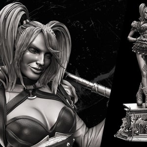 Harley Quinn / Action Figure / Videogames / Resin / Batman: Arkham Knight / Superheroes / 3D Model