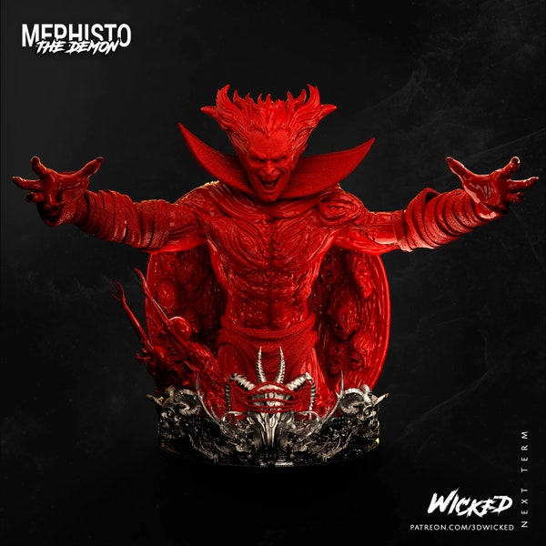 Mephisto (Büste) / Actionfigur / Film- und Fernsehserie / Harz / Ghost Rider / 3D-Modell