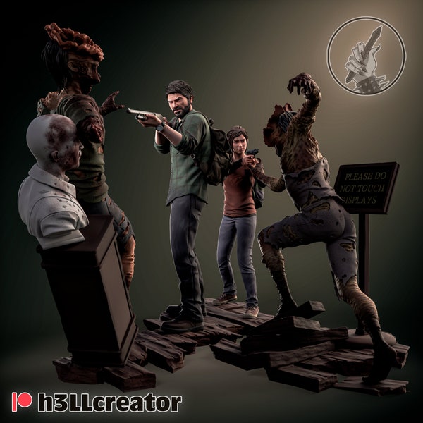 The Last Of Us Diorama / actiefiguur / videogames / hars / The Last Of Us / 3D-model