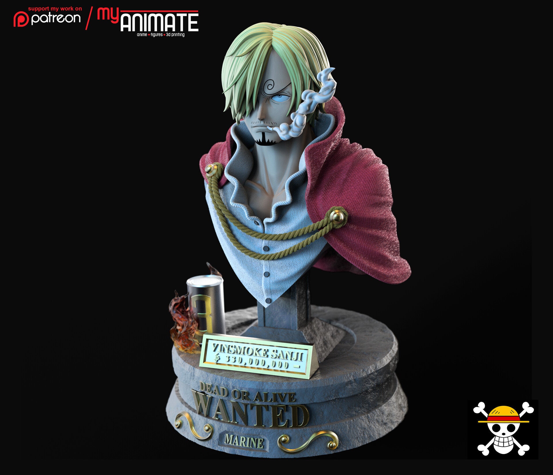 One Piece Figurine - Anime Heroes Sanji 36933 (Sanji) – Cherden's