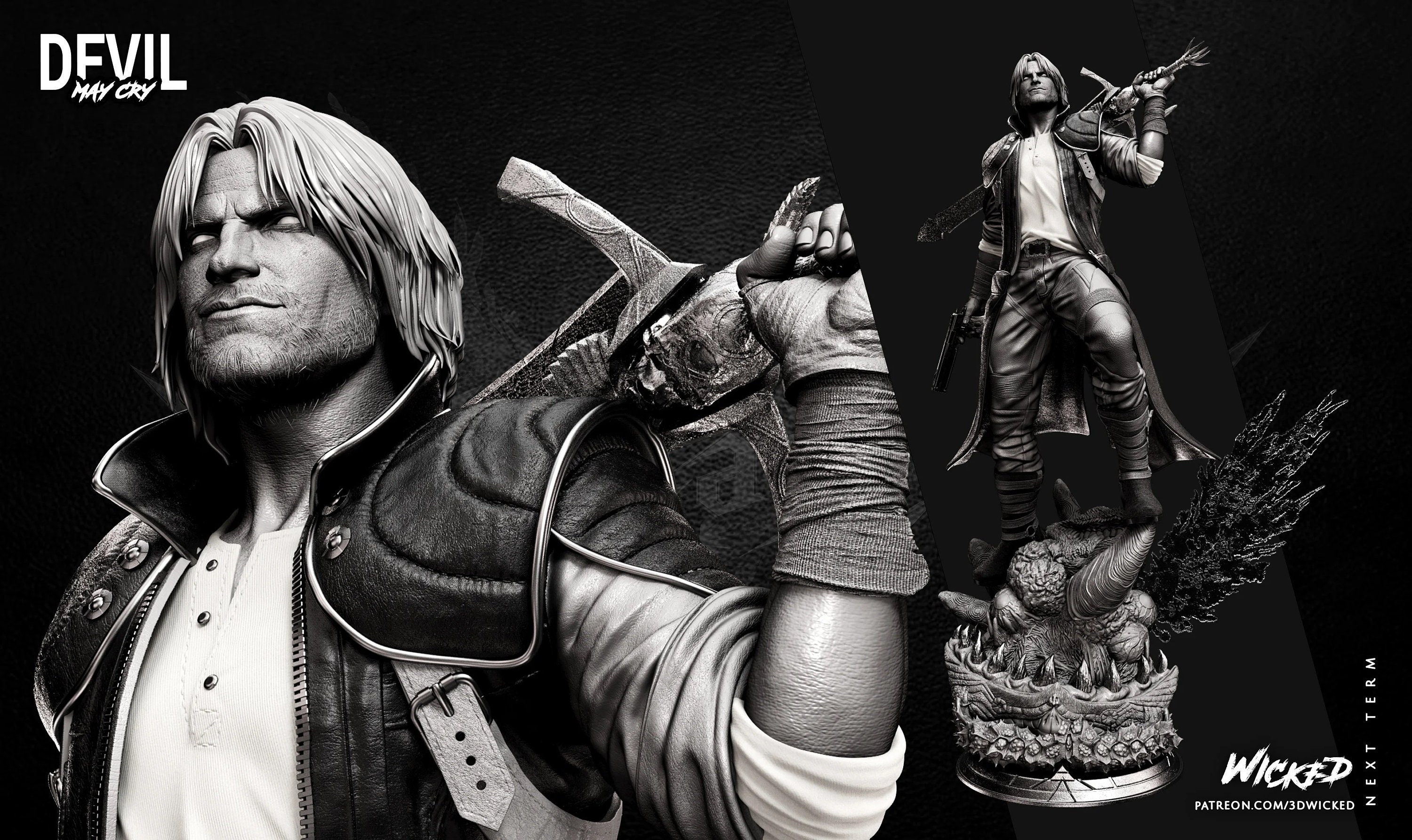 Lady Devil May Cry 3 - STL 3D print files