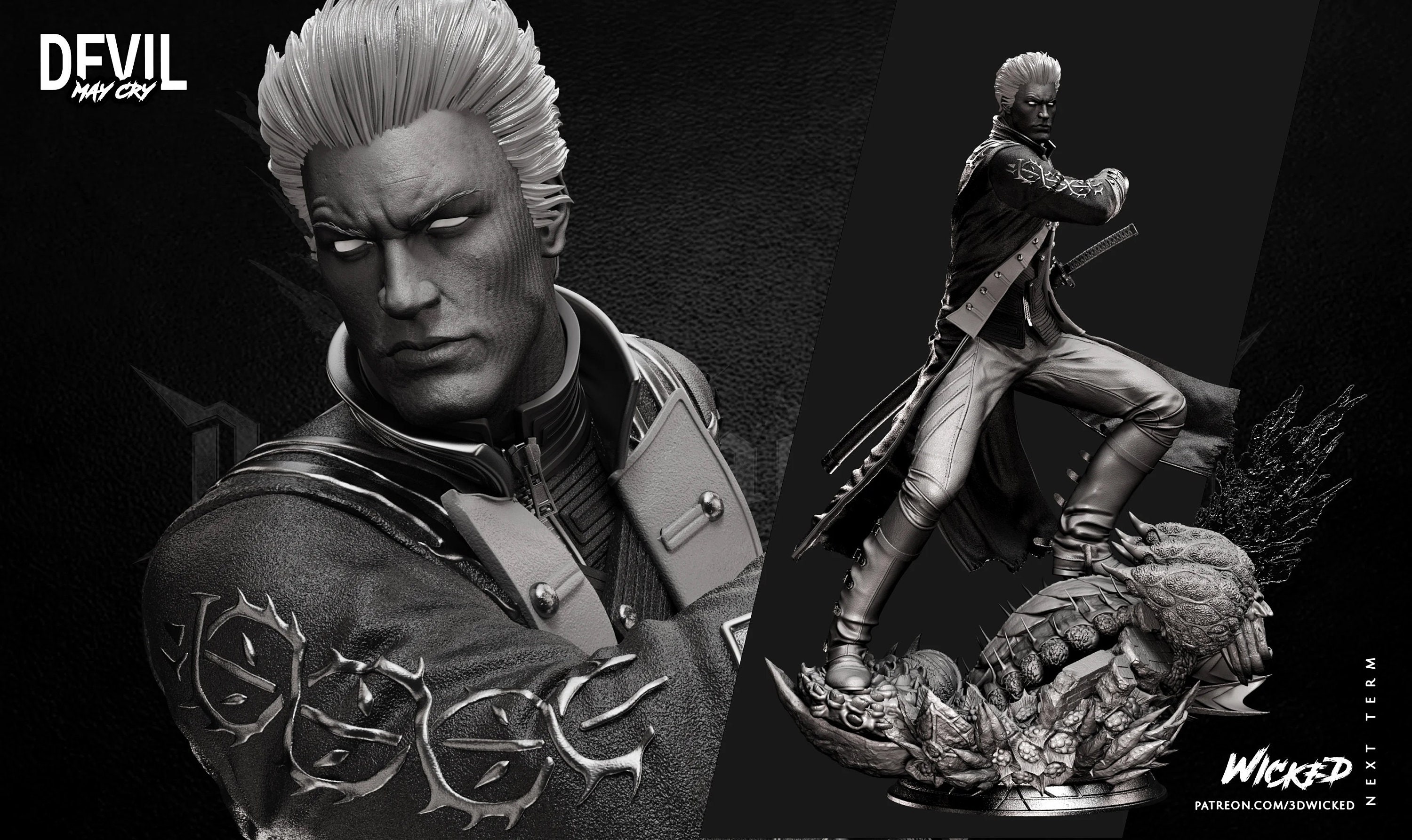 Devil May Cry Vergil Sits Peacefully on His Favorite Lawn 