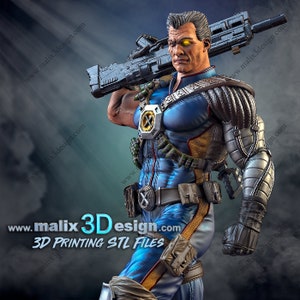 Cable / Action Figure / Marvel Comics / Resin / Superheroes / 3D Model