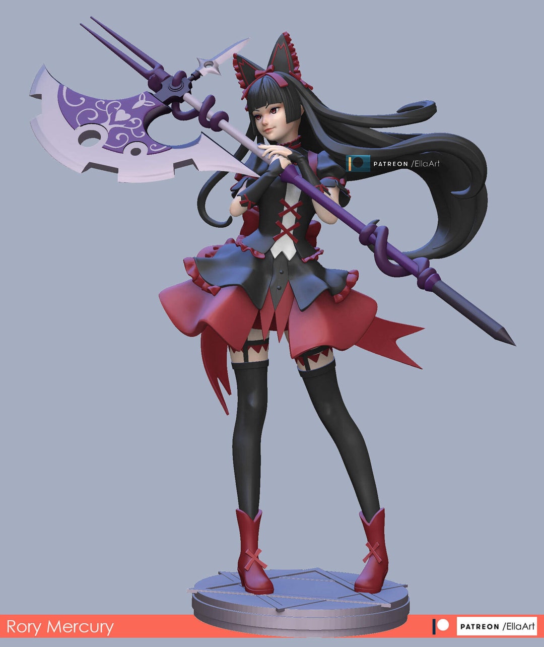Rory Mercury / Action Figure / Film & TV Series / Resin / Gate / 3D
