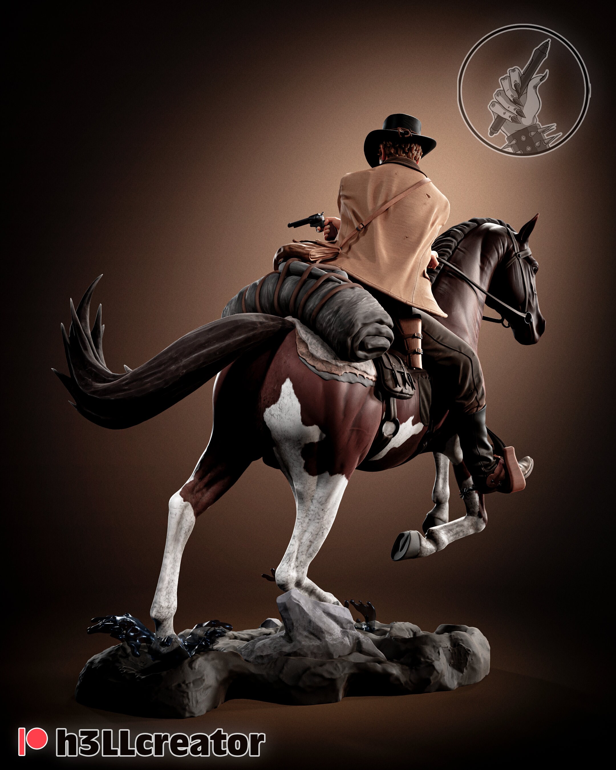 Arthur / Action Figure / Videogames / Resin / Red Dead Etsy Polska