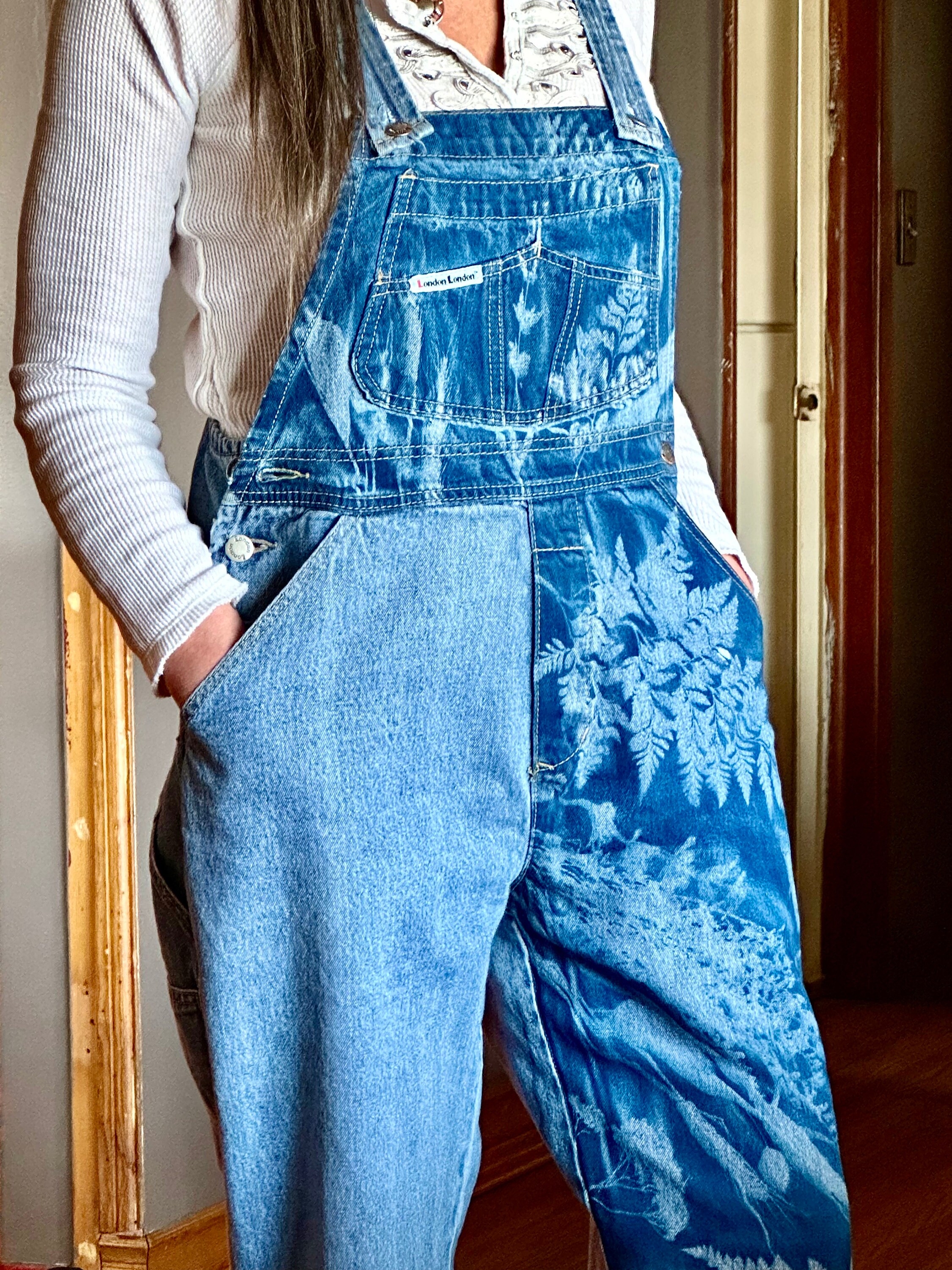 Upcycled London London Overalls With Cyanotype Dye by MCD - Etsy