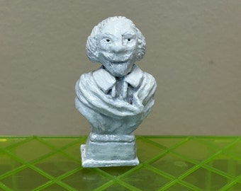 Dollhouse miniature Shakespeare bust