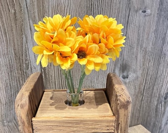 Single Wooden Vase Planter